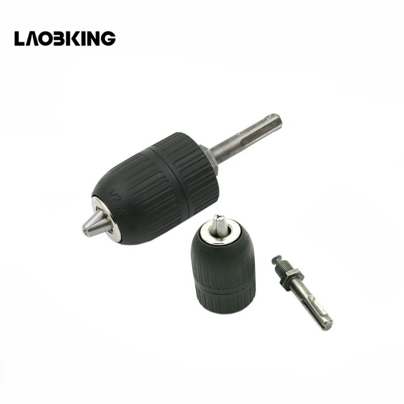 

2-13MM Drill Chuck Keyless Drilling Quick Change Bit Adapter Converter Adaptor Hardware Tool Accessories Wrench Conversion 1/2"