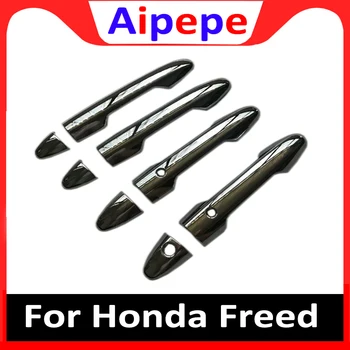 

For Honda Freed 2017 Car Door Handle Bowl and Door Handle Decorative Cover Trim Abs Chrome Protective Accessories Car Styling