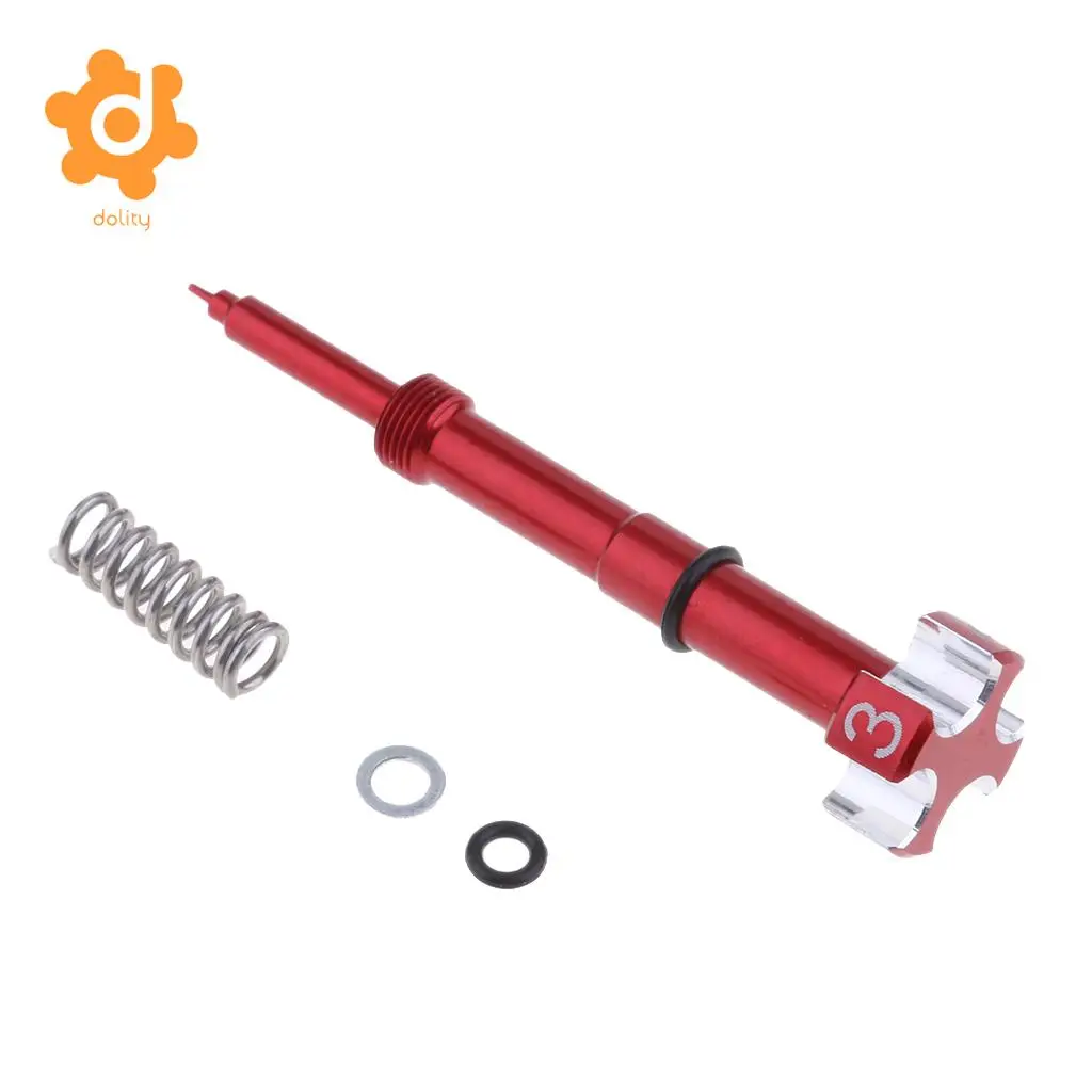 Motorcycle CNC Aluminum Carburetor Easy Air Fuel Mixture Adjuster Screw for Yamaha Red & Blue