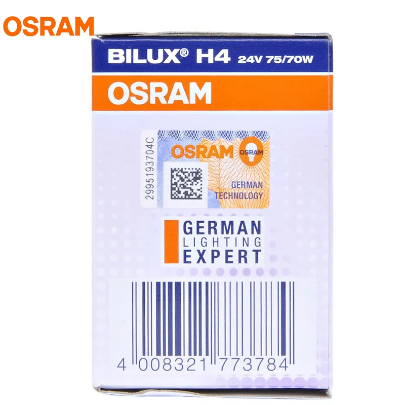 Оригинальные запчасти OSRAM H4 24V 75/70W 64196 P43t для фар грузовиков используется