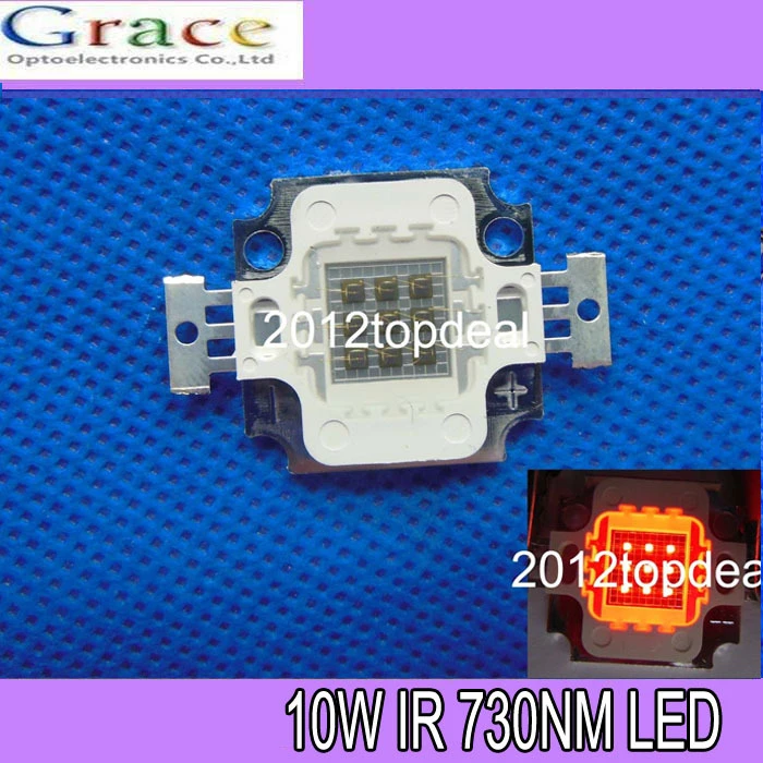10w High Power Led Lamp Infrared Ir Light 730nm 740nm Bulb Diy Beads Faceted Beads Buddhabulb Photography Aliexpress