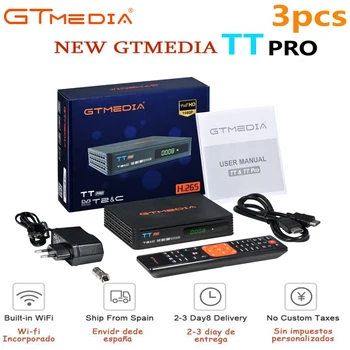 

3PCNewest TT PRO DVB-T2 digital receiver supports H.265/HEVC DVB-T h265 dvb t2 hot sale Europe dvb t2 Mini Set Top Box Wholesale