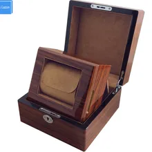 Топ роскошный высококачественный лучший подарок классическая деревянная коробка для часов с ключом коробка для хранения в коробке, Прямая поставка с фабрики