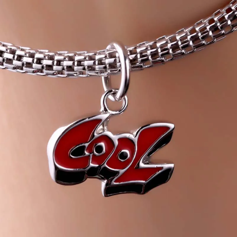 Zhaoru 925 Sterling Silver Enamal Pendant Charm Fit Pandora Bracelet & Bangle & Necklace DIY Fine Jewelry Charm None Stone Fine Jewelry