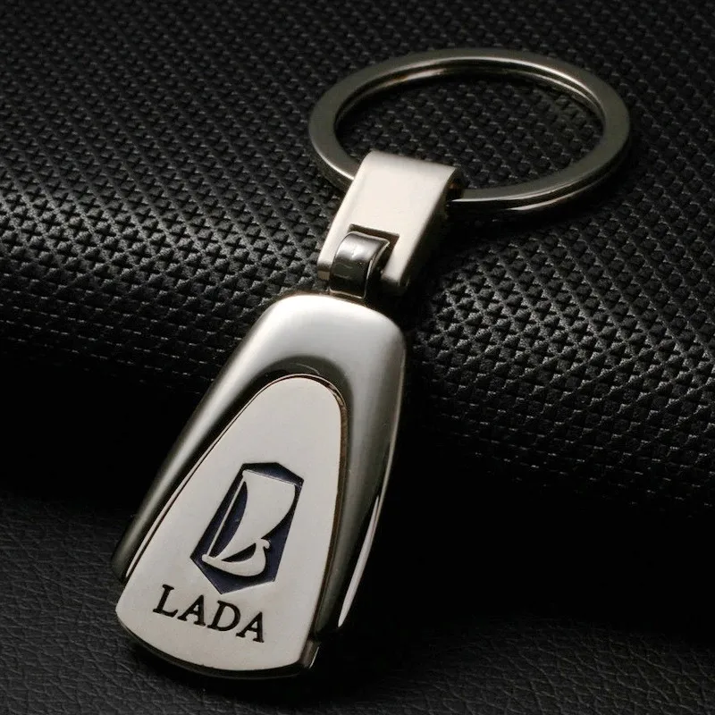 Car Keychain Metal Key Holder Logo Auto Car Fashion Accessories for Lada Kalina Granta Chain Ring