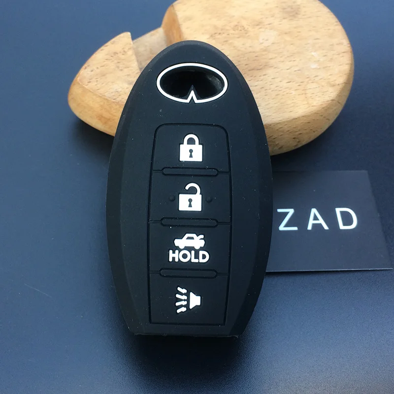 4-button Silicone Rubber Car Key Case Cover for Infiniti G25 G37 FX37 FX50 EX35 EX37 Q70L M45 M56 Q60 QX50 QX70 JX35,key case,key case cover,car key shell