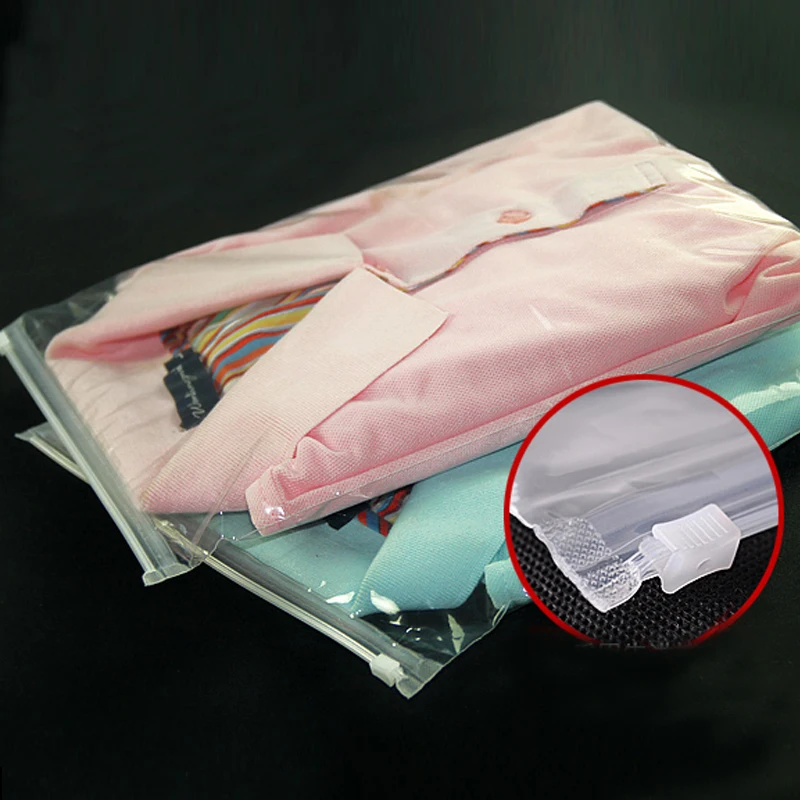 Zip Lock Plastic Bags Clothes Packaging 50pcs 25x30cm High Quality Zip Lock Plastic Bags Clothes Packaging 50pcs 25x30cm High Quality Retail H085 In Jewelry Display