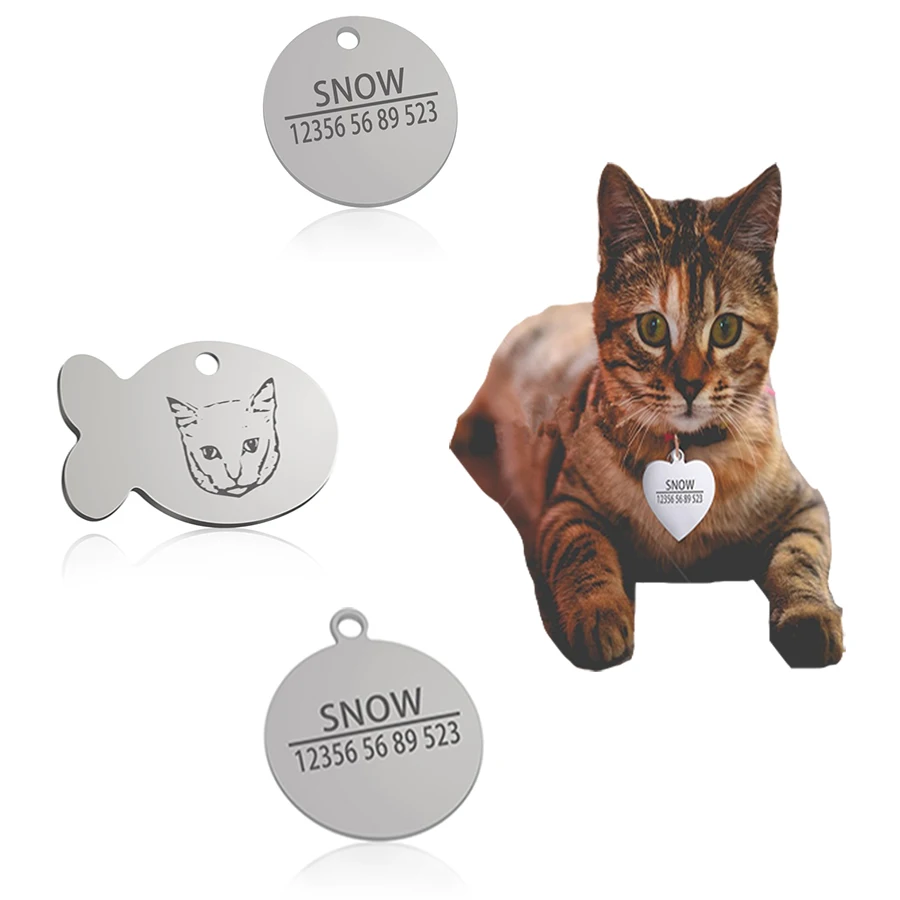 cat collar tags engraved