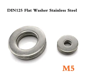 

1000pcs/lot DIN125 M5 Flat Washer A2 Stainless Steel
