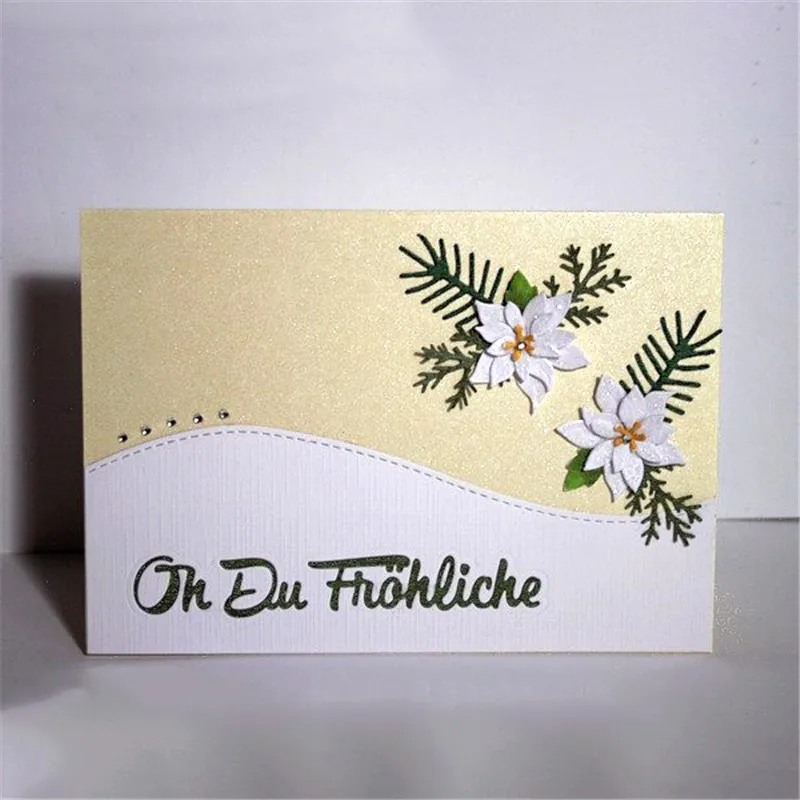 

Eastshape German Oh Du Froehliche Letter Dies Metal Cutting Dies New 2019 for Dies Scrapbooking Album Die Cut Card Making