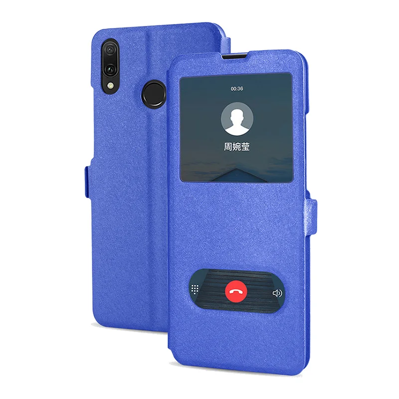 For Samsung A50 Case Flip PU Leather Cover View Window Stand Case For Samsung Galaxy A30 A20 A10 A40 A50 A70 Phone Back Cover