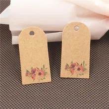 100 шт/партия многоцветные Висячие бирки для Дня благодарения конфеты сумки метки закладки этикетки карточки для заметок бумажные ценники