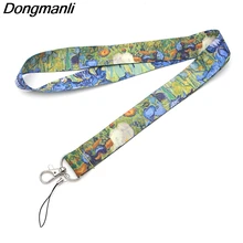 M1440 DMLSKY Ван Гог Картина маслом Звездная ночь шнурки для бейджа/веревка для мобильного телефона/ключ нашейные ремешки Ремешки