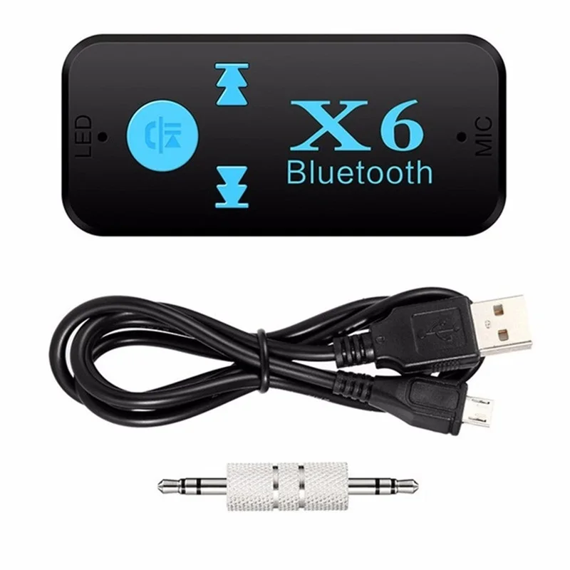 Wireless Bluetooth 3.5mm AUX Audio Mono Music Home Car Receiver Adapter Mic S