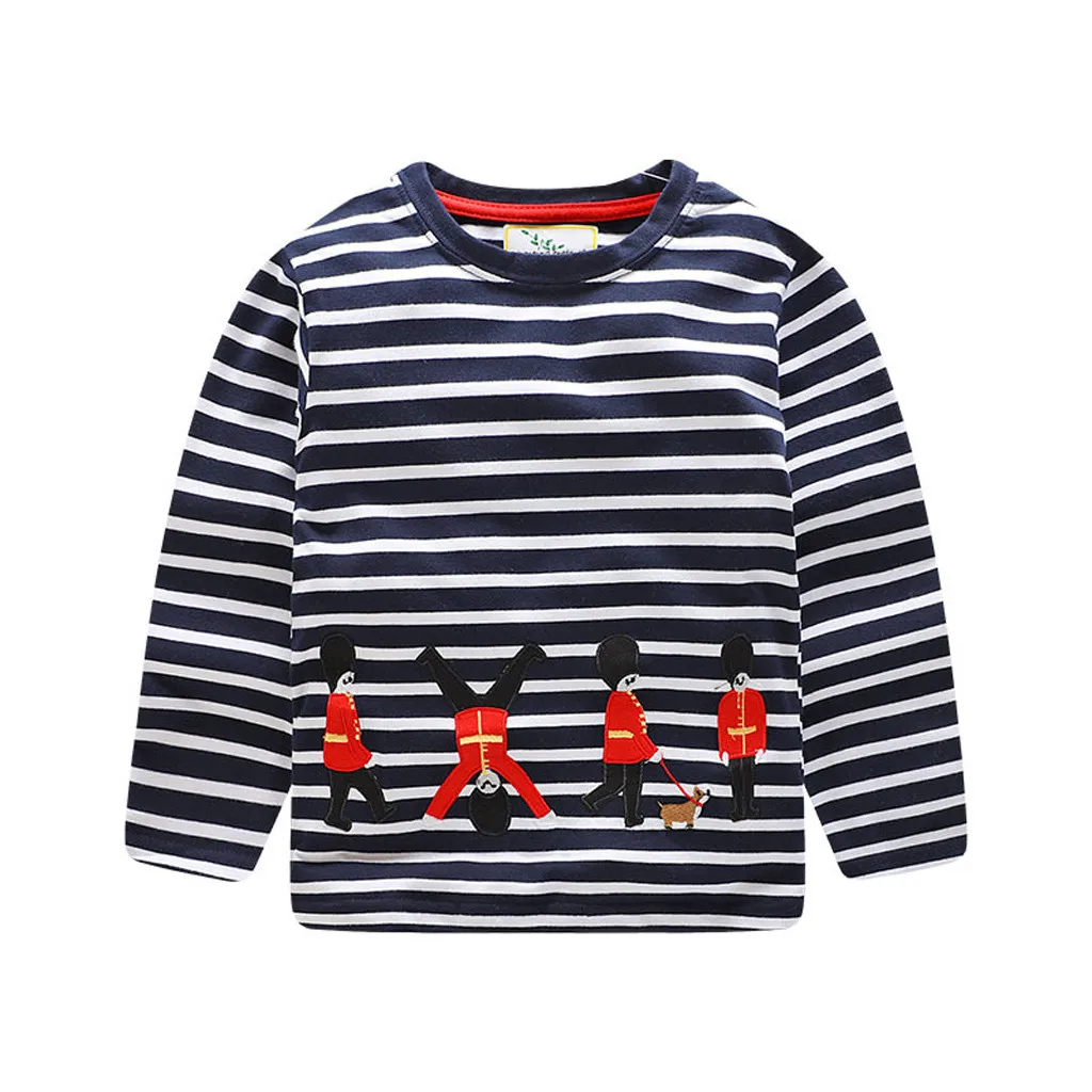 

Soft Hand Feeling Children Boys Girls Casual Cotton Blend Long-sleeved Print High Quality Children Clothing Blouse