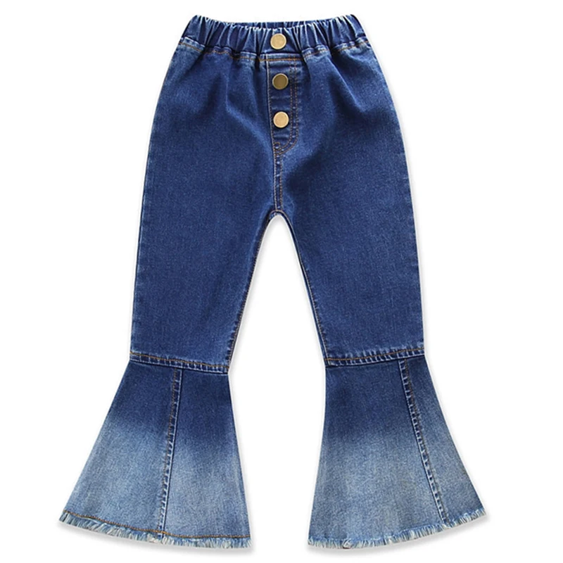 New Children Clothing (Size 1 10 Yers Old) Girls Bell Bottomed Pants ...