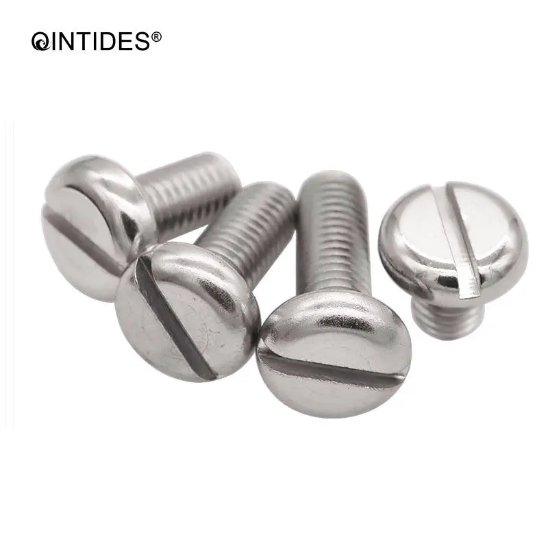 

QINTIDES M2 M2.5 *3/4/5/6/8/10/14/16/18/20/22/25 Slotted pan head screws 304 stainless steel slotted screws machine screw