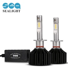 SEALIGHT автомобиль для укладки H1 Авто СВЕТОДИОДНЫЕ Фары Conversion Kit Противотуманные Дальнего 60 Вт 12000lm 6000 К Белый заменить Ксеноновые Лампы