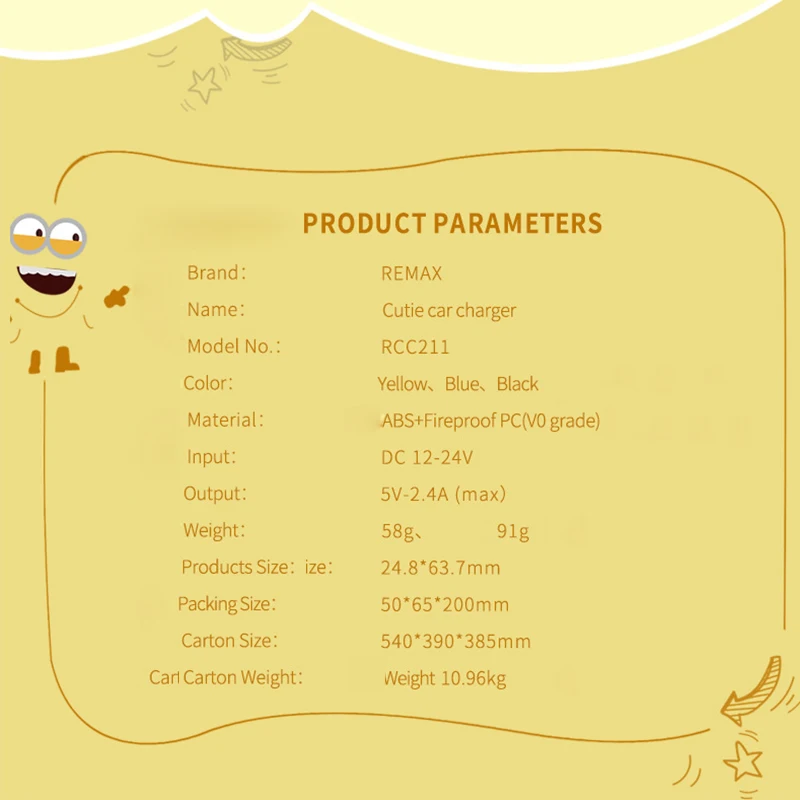 Автомобильное зарядное устройство Remax 2.4A USB с кабелем 2 в 1 быстрая зарядка для