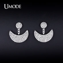 UMODE New Crystal Dangle Earrings For Women Gold Rhodium plated Pendientes Mujer Moda Christmas Gifts Bijoux
