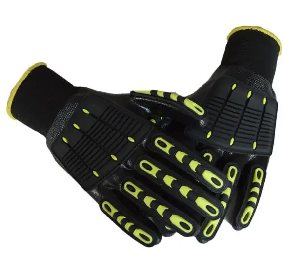 50Set Safety Anti Vibration Oil Glove Shock Absorbing Mechanics Impact Resistant Work | Аксессуары для одежды