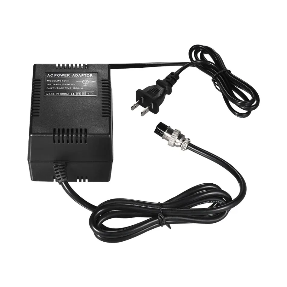 US plug Высоко-Мощность микшерный пульт Питание адаптер переменного тока 17 V 1500mA 50 Вт 3-контактный разъем 110 V Вход штепсельная вилка стандарта США - Цвет: US plug