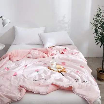 

2018 Summer 1PCS Quilt Duvet Blanket Quilting For Double Single Bed Comforters Bedspread Bed Cover Home Textiles Gray