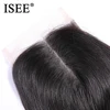 ISEE CHEVEUX Malaisiens Cheveux Raides Fermeture Main Attachée Partie Libre Dentelle Fermeture Remy de Cheveux Humains Extension Livraison Gratuite Peut Être teints ► Photo 3/6