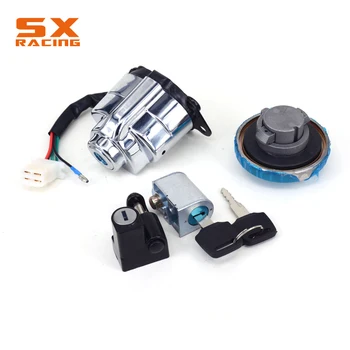 

Motorbike Street bike Ignition Switch Lock Key Set Gas Tank Cap Cover Seat For HONDA VT400 VT750 1998-2003 Magna 250 CA250
