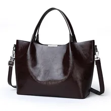 Сумка из натуральной кожи, модная женская сумка, женская сумка из вощеной кожи, Большая вместительная сумка, большая женская сумка на плечо, знаменитая C823