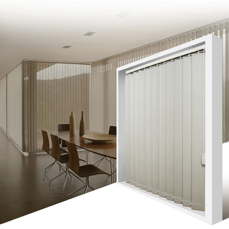 

European sytle high quality popular vertical blinds 89mm size for window shade customized made blinds from China factory