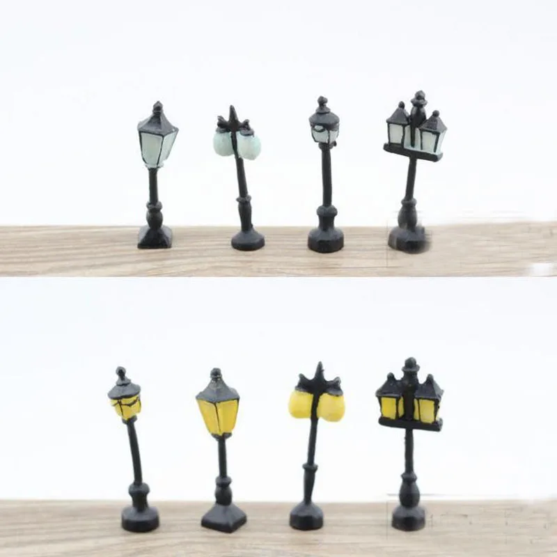 

1 Pcs Resin Craft Mini Street Light Lamp Antique Imitation Fairy Garden Home Miniature Jardin Terrarium Decor Micro Landscape