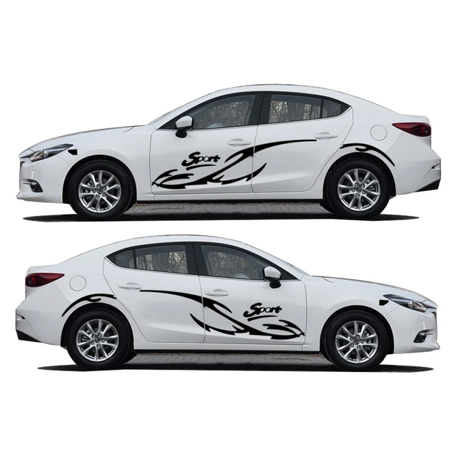 2 pezzi Car Styling per Mazda 3 Sport impermeabile auto adesivo