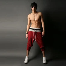 Летние мужские шорты, модные семь брюк, повседневные спортивные штаны, шорты в стиле хип-хоп