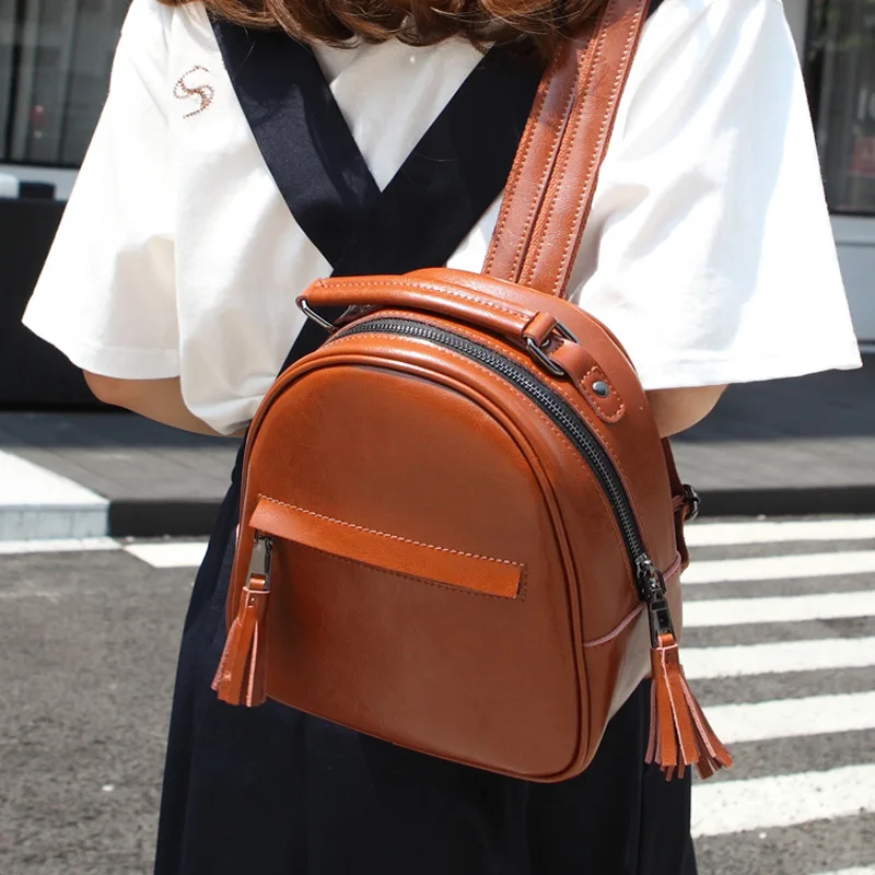 

Women Backpack Schoolbag Travel School Bags for Women 2018 Genuine Leather Feminine Backpack Bag School Backpacks Mochila DALFR