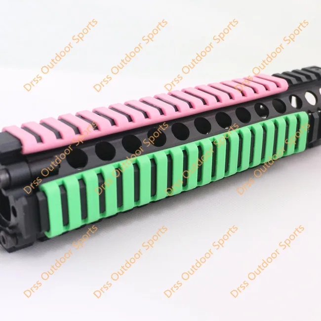 

Drss MP Ladder 18 Slots Low Profile Rail Covers 4pcs/pack Zombie Green For Handguard AR15/M4(DS9526C)