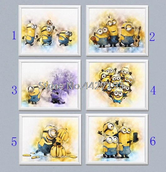

Diamond Embroidery Cartoon Minions DIY Diamond Painting Cross Stitch Kits Full Rhinestone Unfinished Mosaic Room Decoration Gift