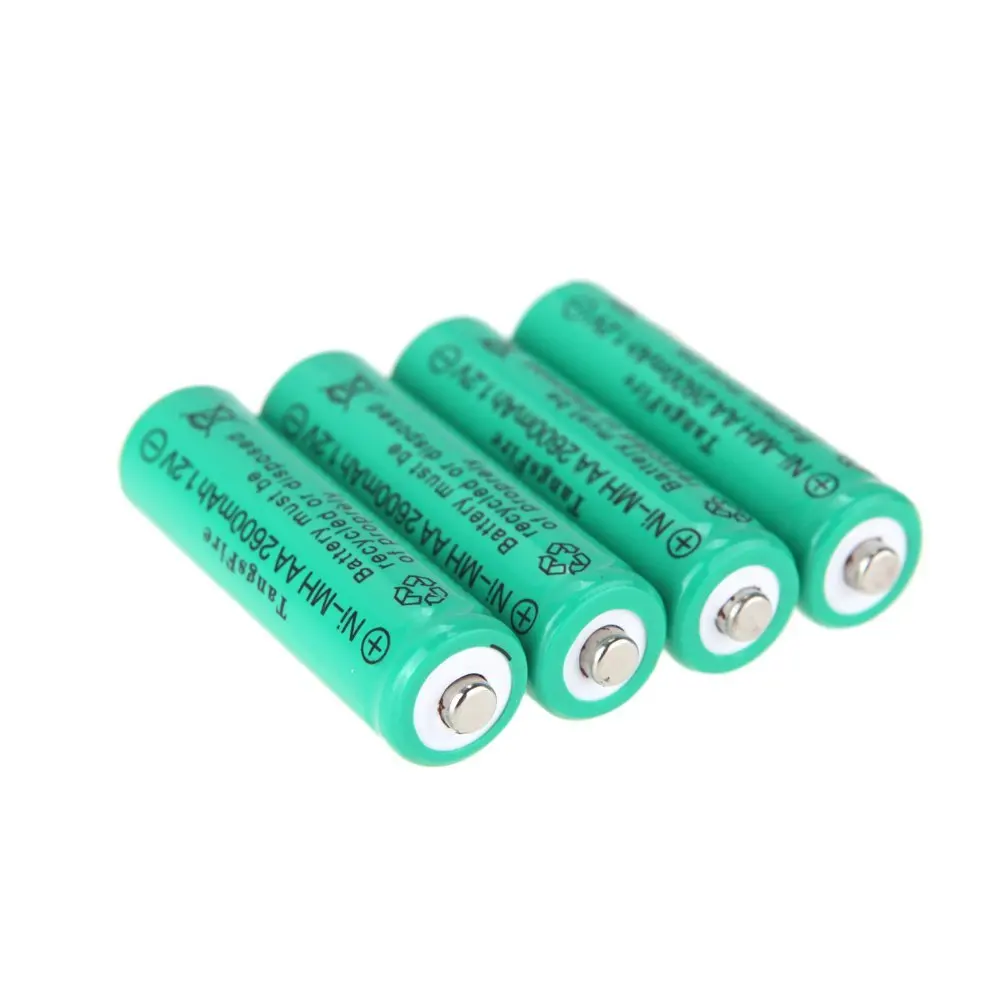 AAAE Топ TangsFire 4x2600 mAh 1 2 V AA перезаряжаемый Ni MH аккумулятор для аккумуляторной