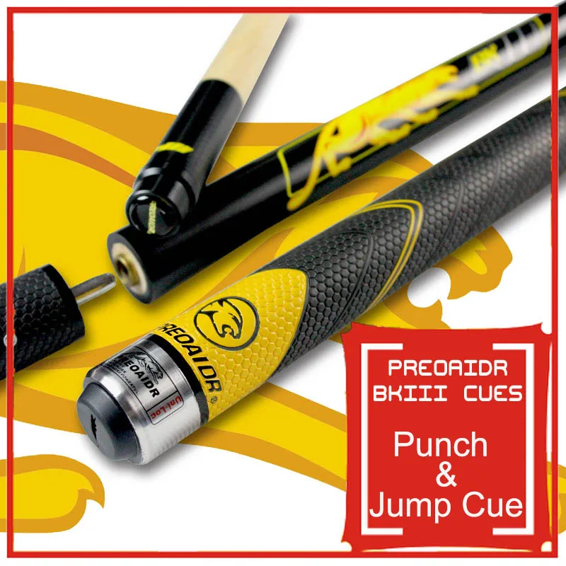 

WOLFIGHTER 2019 Three Sections BK3 Pool Punch & Jump Cue 13mm Tip Sport Handle 148.5cm Length China