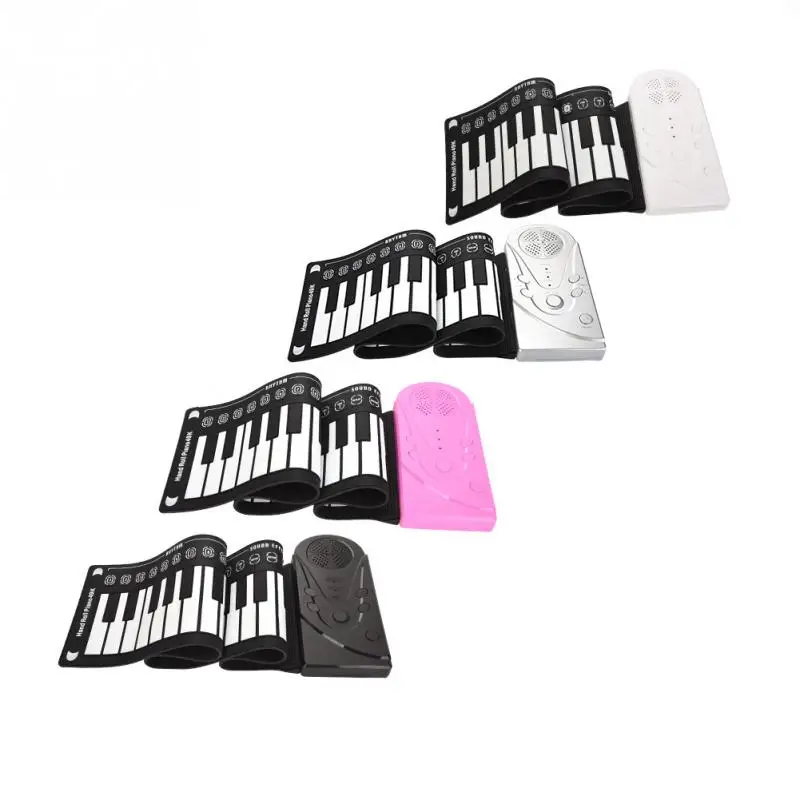 Портативный и мягкая 49 Ключи динамик рукой электронная клавиатура засучив фортепиано для детей начинающих