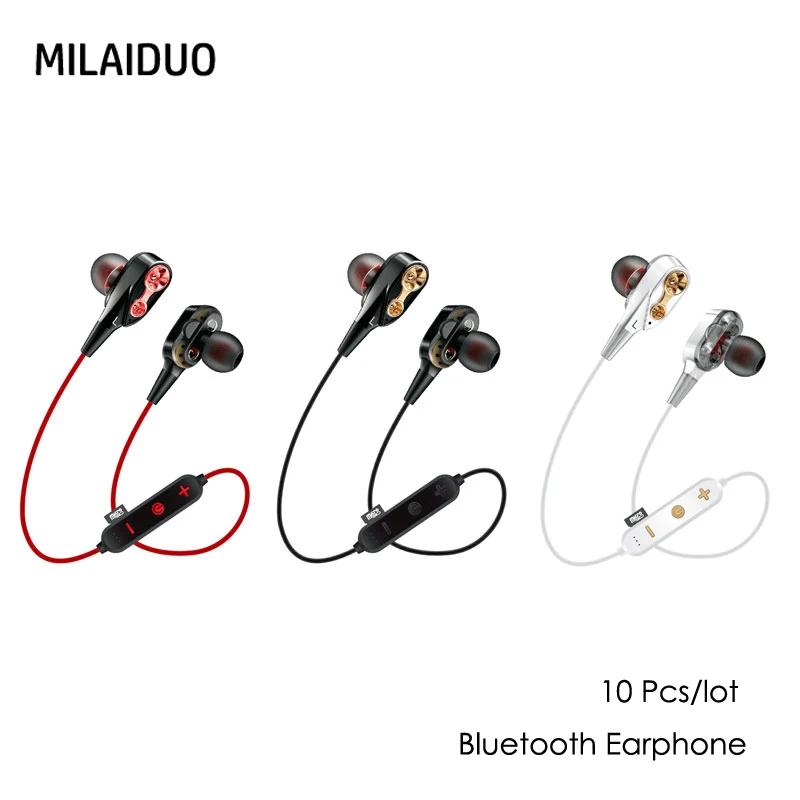 

10 Pcs/lot G23 Newest Headset with Mic Bluetooth V4.1+EDR For All Phone Neckband Sport Earphone Auriculare CSR 100mAh