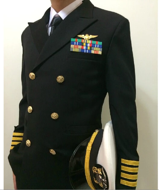 USA carrier Navy captain uniform yacht captain uniform naval dinner