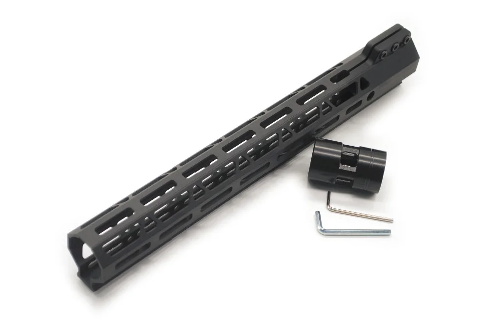 AR15 13,5 ''дюймов светло-коричневый/черный/красный тонкий свободном зажима M-lok ствольная накладка Пикатинни Rail