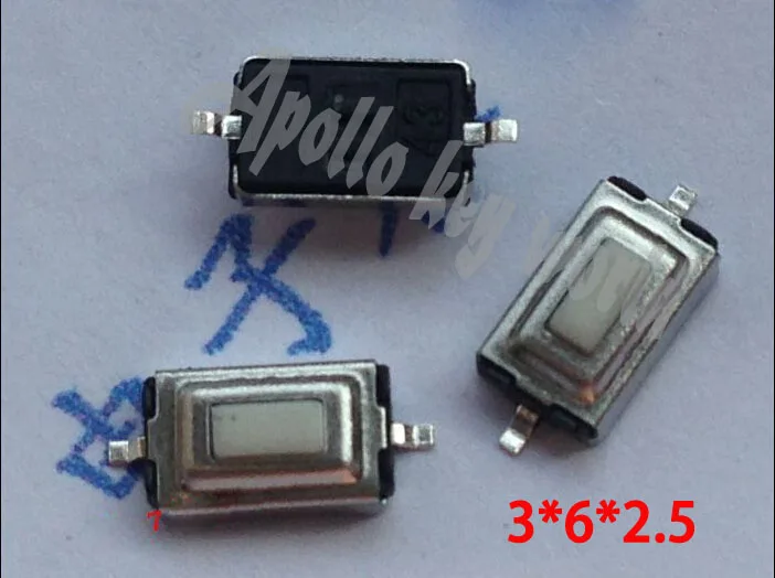 

SMD MICRO SWITCH TACTILE PUSH BUTTON FOR OPEL VECTRA BMW PEUGEOT 206 207 REMOTE KE (SIZE:3*6*2.5) 100PCS/LOT