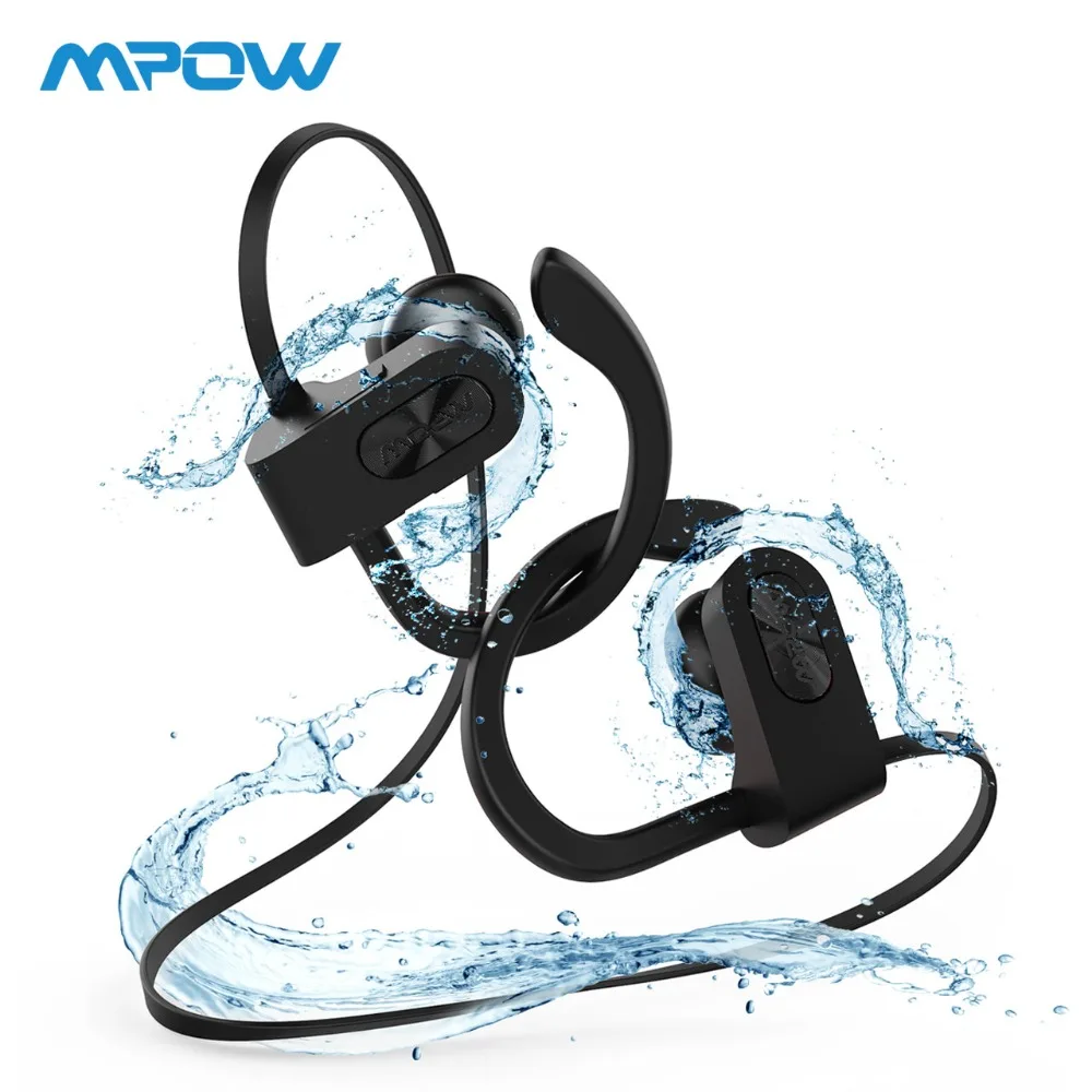 

2019 Mpow Bluetooth Earphones IPX7 Waterproof HiFi Stereo Sport Headphone Wireless Earphones With Mic&EVA Case For iPhone X/8/7