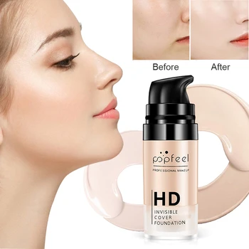 

Popfeel Contouring Makeup Concealer For Face Waterproof Facial Foundation Silky Smooth Texture Full Cover Corrector Maquillaje