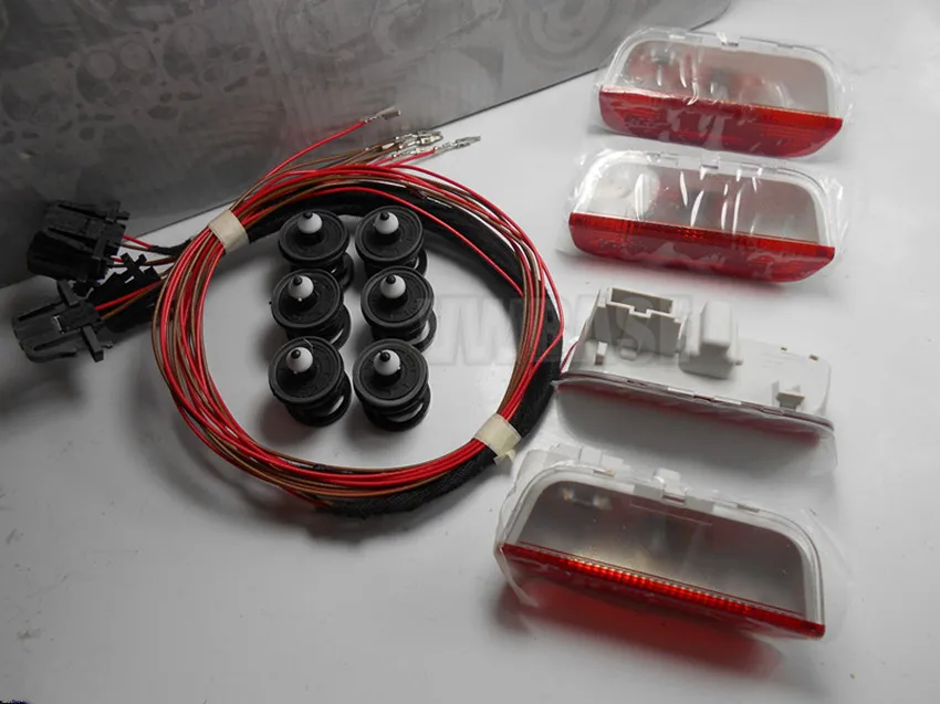 4PCS OEM Door Warning Light For Jetta Golf MK5 MK6 Passat B6 B7 Touareg