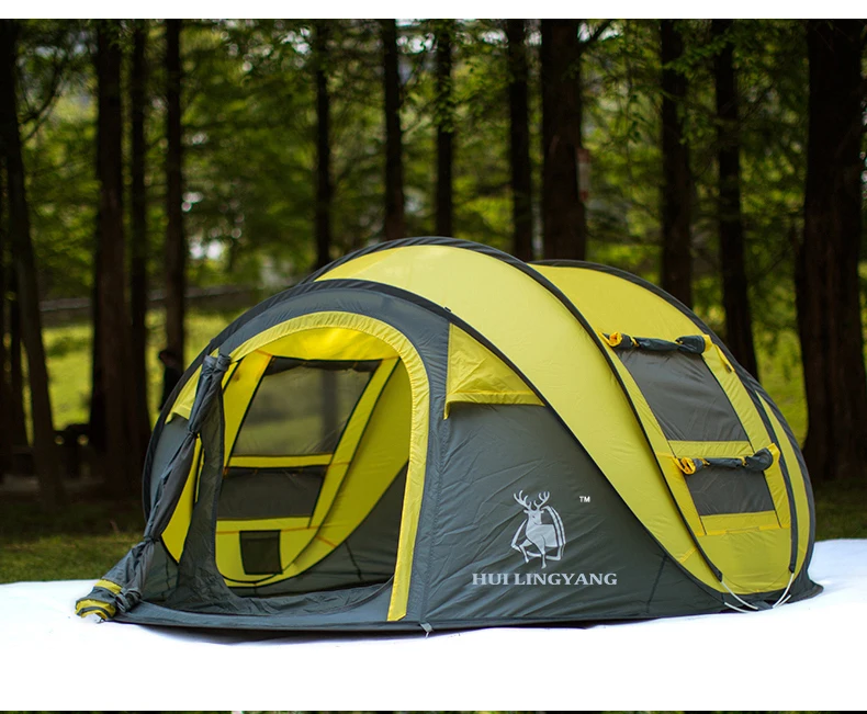 Всплывающая палатка для 3-4 человек, Пляжная палатка, двухслойная, анти-УФ, водонепроницаемая, Ультралегкая палатка, туристическая, походная, семейная, палатки, для кемпинга