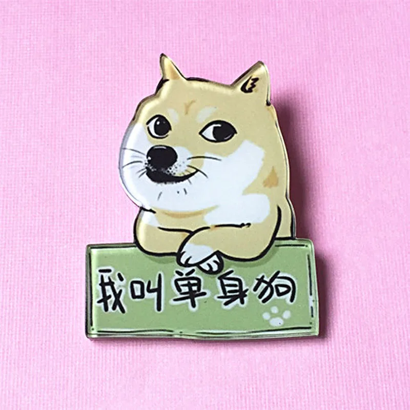 1 предмет Kawaii Мультфильм иконы акрил Булавки знак для Костюмы и Рюкзак украшения