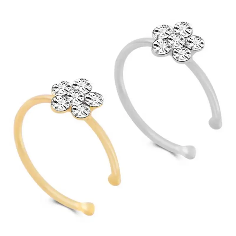 DoreenBeads New Nose Ring Body Piercing Jew Non toxic Plum ...